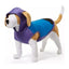 Dog and Cat Color Block Hoodie Sweatshirt - Blue/Purple/Black - XS - LEGO Collection