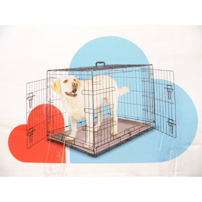 Boots & Barkley-Dog Crate - Boots & Barkley Two-Door Wire Collapsible (Large) - Brandat Outlet