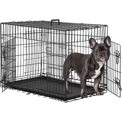 Boots & Barkley-Dog Crate - Boots & Barkley Two-Door Wire Collapsible (Large) - Brandat Outlet