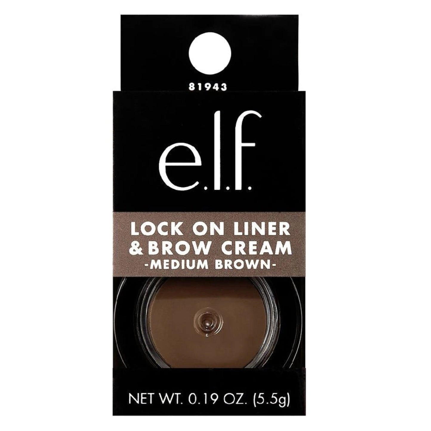 e.l.f. Lock on Liner & Brow Cream, Medium Brown0.19oz