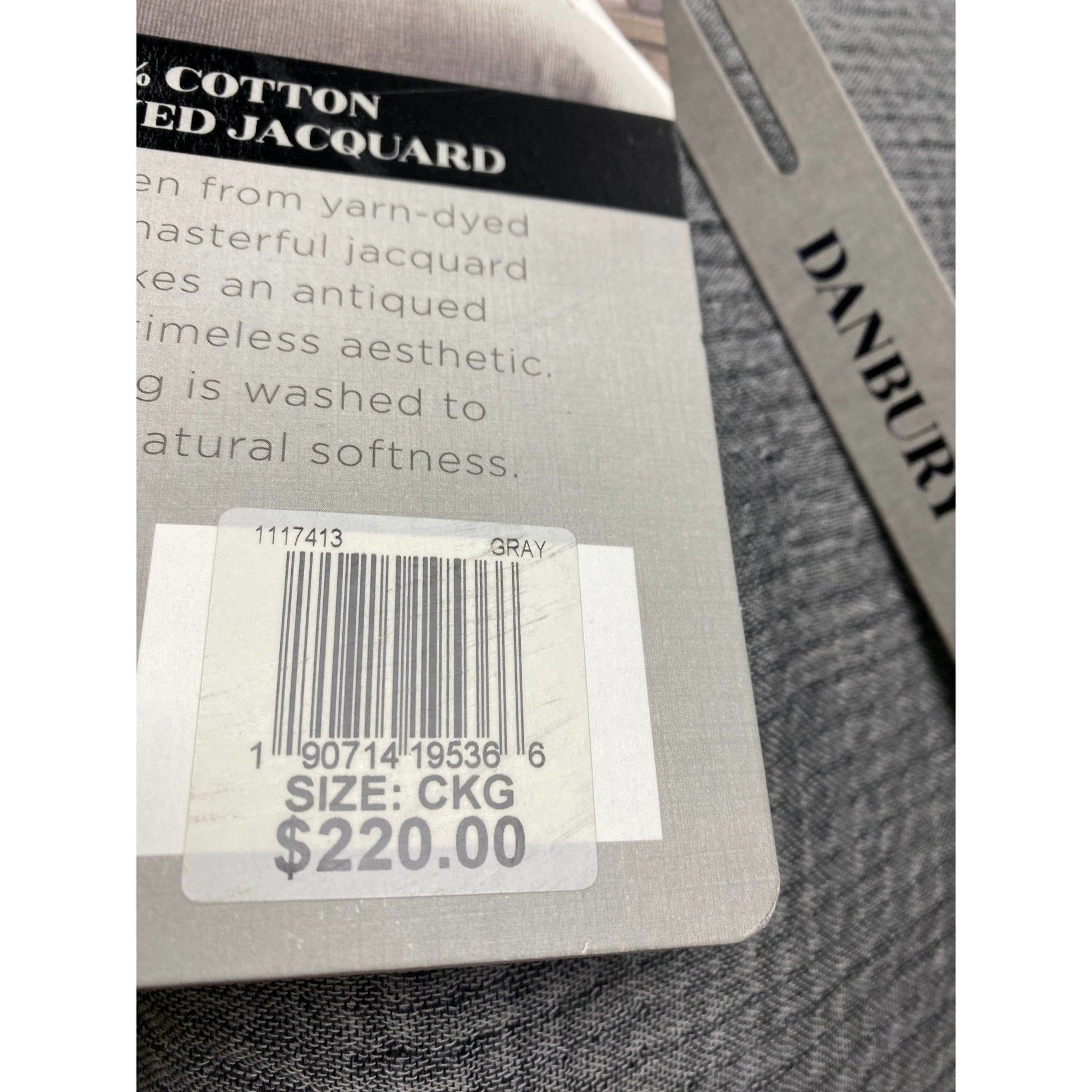 ENVOGUE Danbury Wallace King/California King 4-Pc. 100% Cotton Comforter Set, Gray - Brandat Outlet