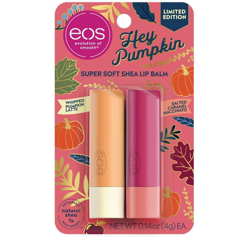 eos Whipped Pumpkin Late + Salted Caramel Macchiato Lip Balm Stick