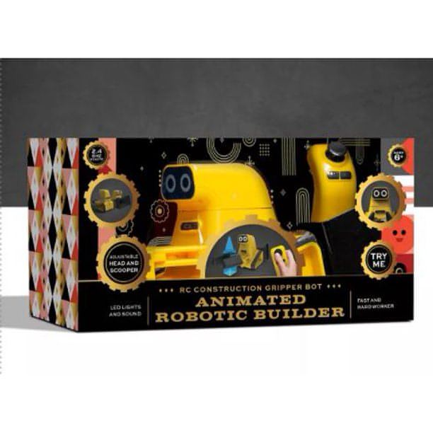 FAO Schwarz Toy Remote Control Construction Gripper Bot - Brandat Outlet