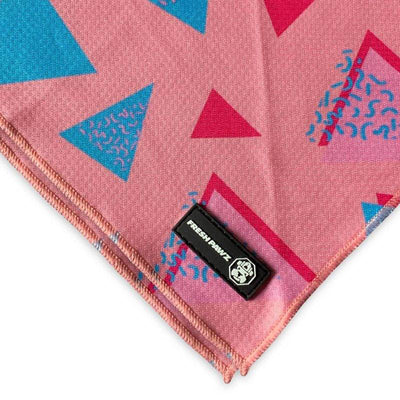 Fresh Pawz Checkered Grey Black Camo Dog Bandana (Pink/Blue)