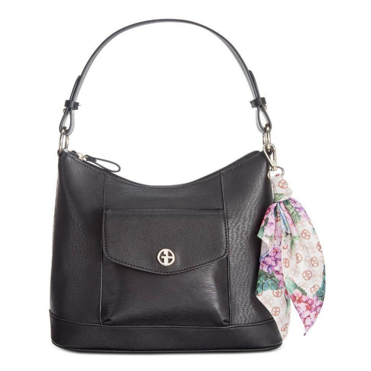 Giani Bernini Leather Handbag with Scarf