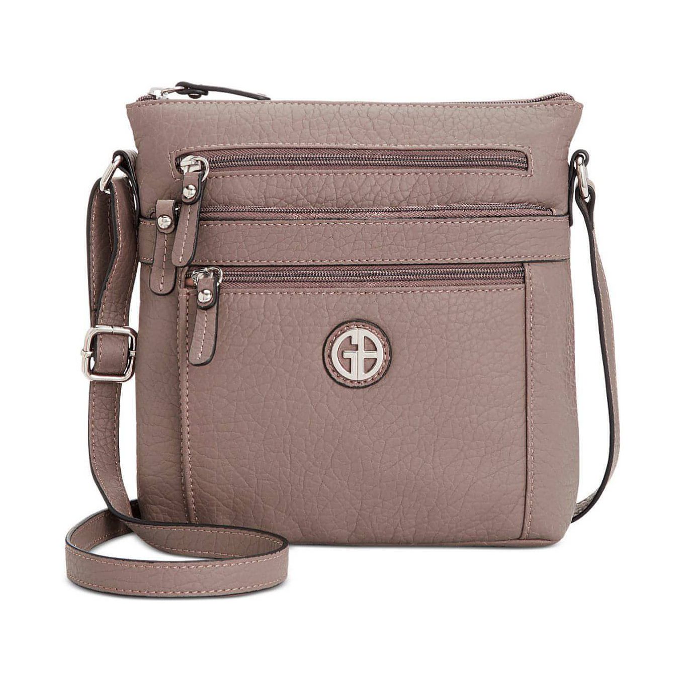 Giani Bernini Pebble Crossbody (Grey/Silver) - Brandat Outlet, Women's Handbags Outlet ,Handbags Online Outlet | Brands Outlet | Brandat Outlet | Designer Handbags Online |