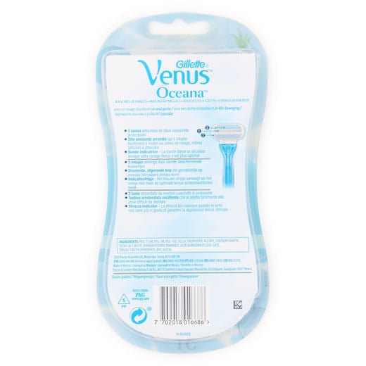 Gillette Venus Oceana Razors (3pc) - Brandat Outlet