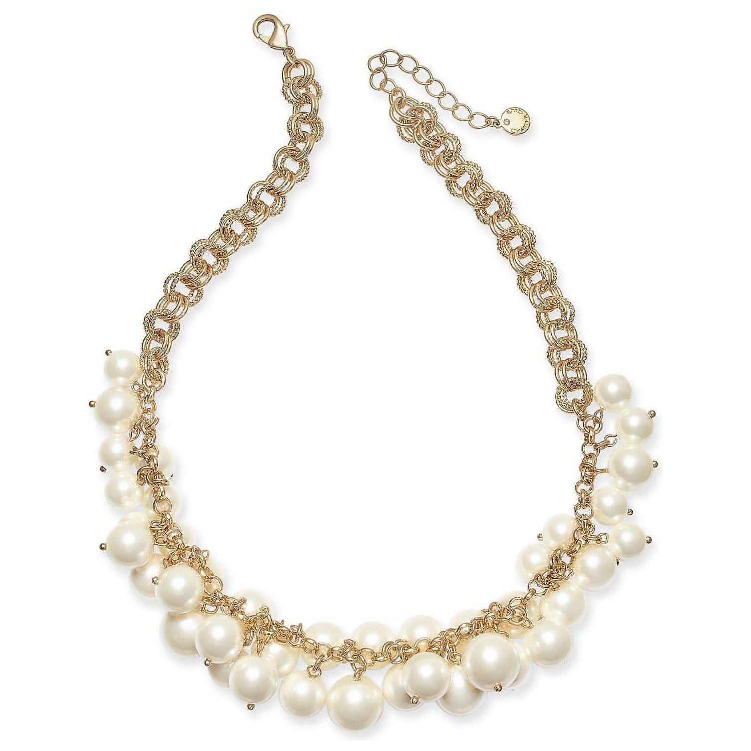 Gold-Tone Shaky Faux Pearl Collar Necklace - Brandat Outlet, Women's Handbags Outlet ,Handbags Online Outlet | Brands Outlet | Brandat Outlet | Designer Handbags Online |