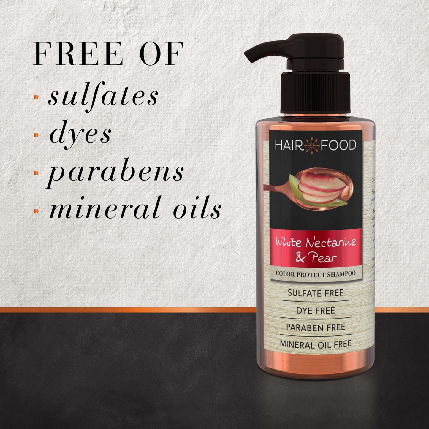 Hair Food White Nectarine & Pear Color Protect Shampoo, 10.1 fl oz, For Color Treated Hair, 2.707 Fl oz, 10.1 Fl Oz (Pack of 1)