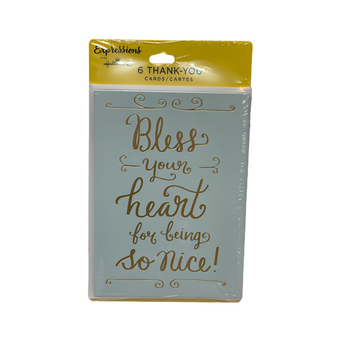 Hallmark Bless your heard for being so nice Blank Cards (Pack of 6) - Brandat Outlet