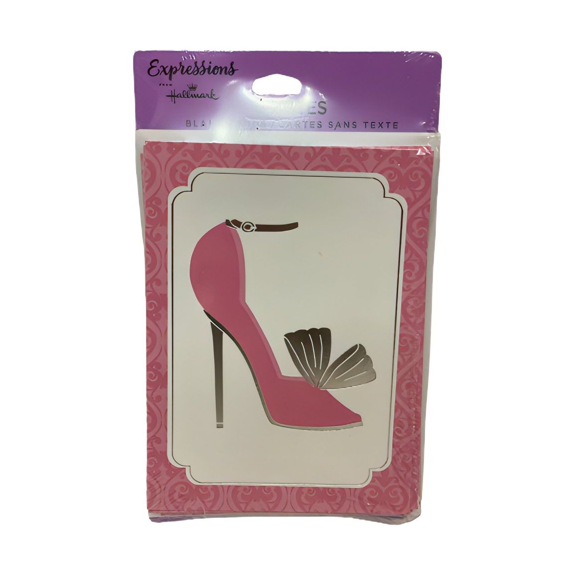 Hallmark Pink Bow Sho Thank you Blank Cards (Pack of 6) - Brandat Outlet