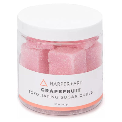 Harper + Ari Sugar Scrub Cubes (Grapefruit, 10 Cubes/156 g), Exfoliating Body Scrub
