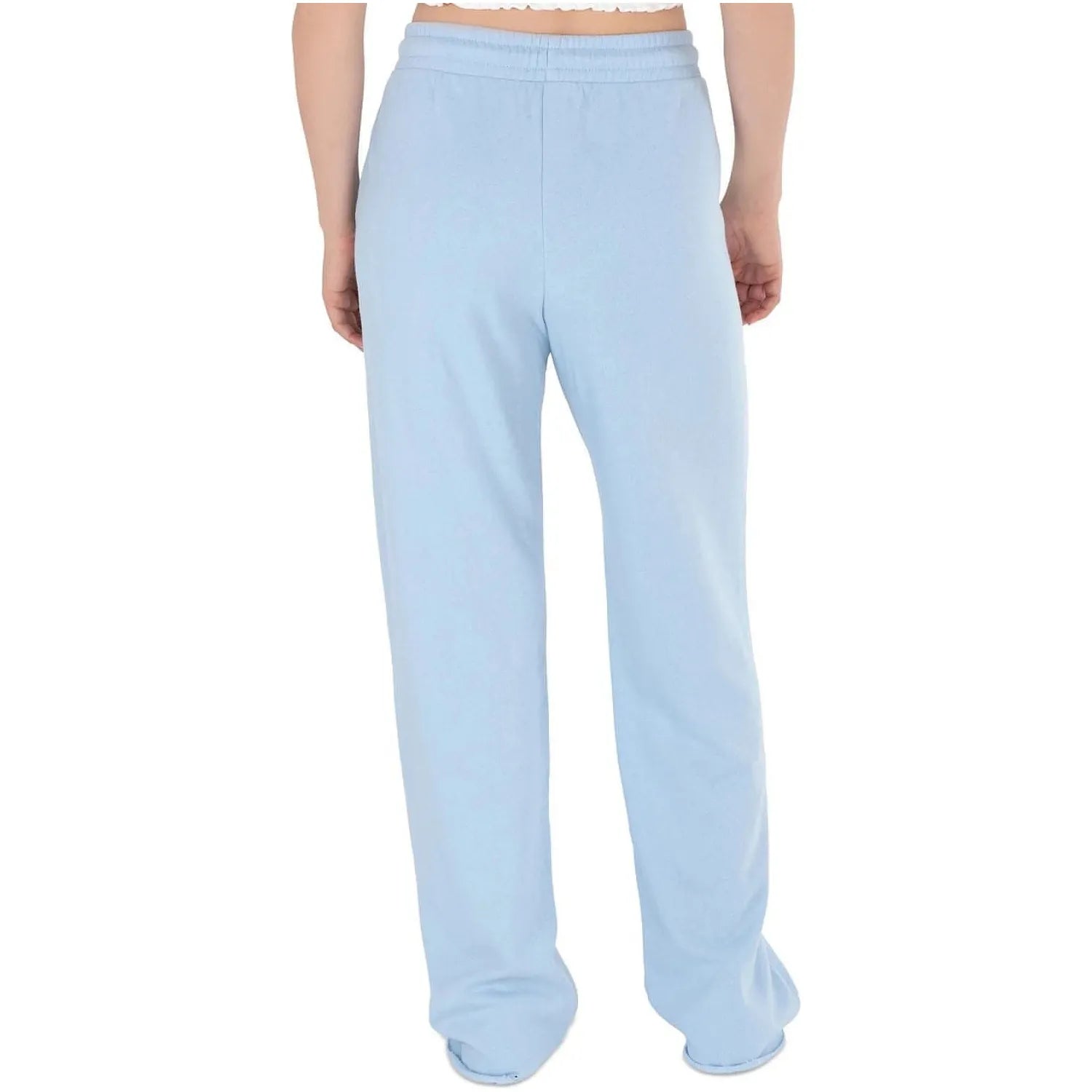 Hippie Rose Juniors Raw-Hem Sweatpants, Blue, Size: S - Brandat Outlet