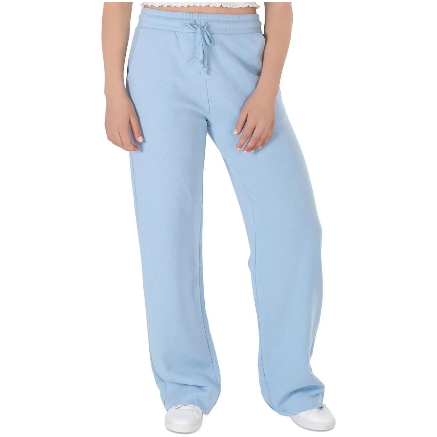 Hippie Rose Juniors Raw-Hem Sweatpants, Blue, Size: S - Brandat Outlet