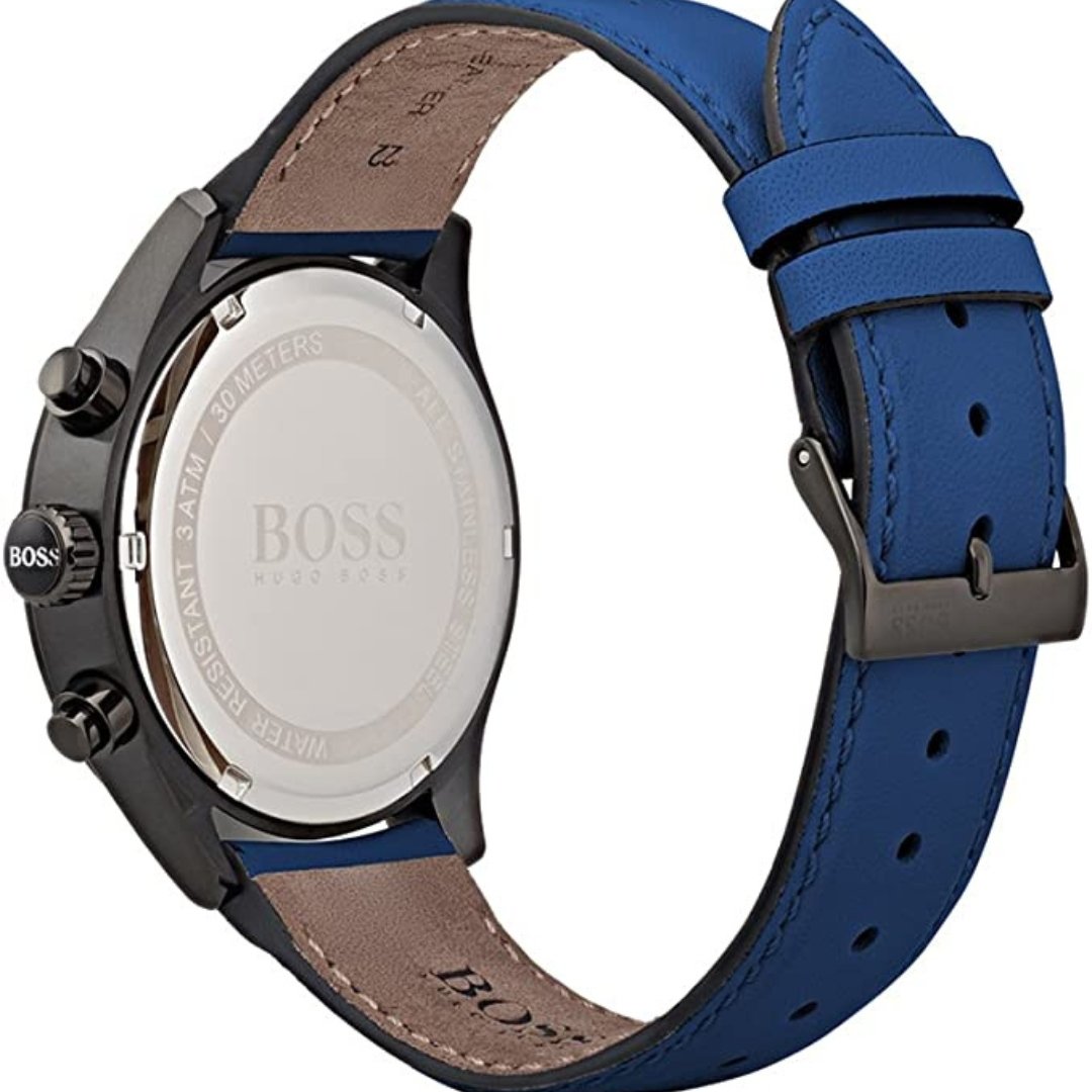 Hugo Boss Grand Prix Men's Chronograph Leather Strap (1513563)