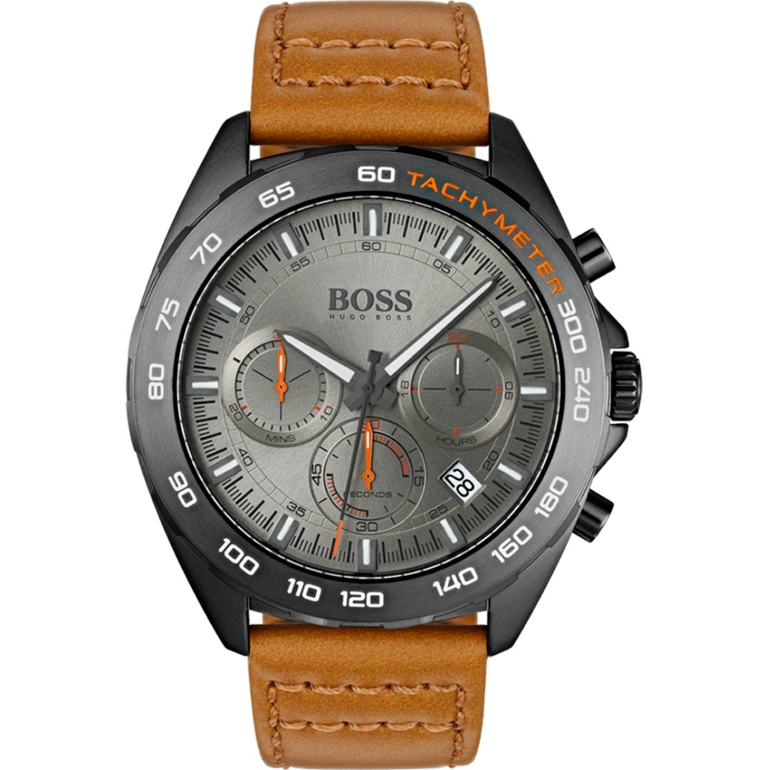 Hugo Boss Grand Prix Men's Chronograph Leather Strap (1513664)
