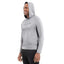 HURLEY Men's Grey Performance Athletic Fit Hoody With Raglan Sleeves