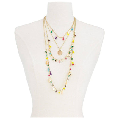 I.N.C. Gold-Tone Bead & Tassel Layered Necklace - Brandat Outlet, Women's Handbags Outlet ,Handbags Online Outlet | Brands Outlet | Brandat Outlet | Designer Handbags Online |