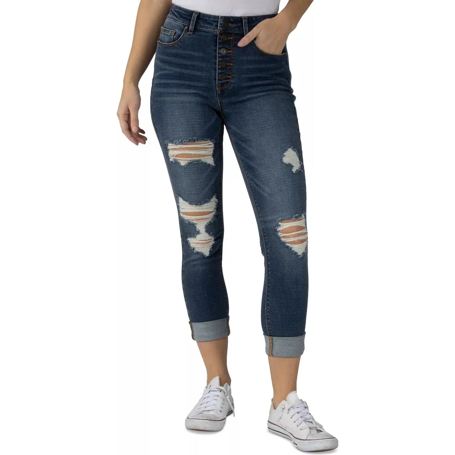 Indigo rein clearance ripped jeans