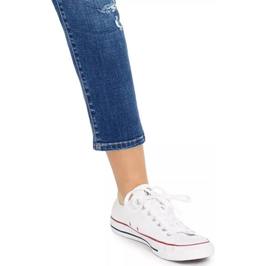 Celebrity Pink Juniors' Ripped Cropped Straight-Leg Jeans (Size 5) - Brandat Outlet