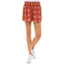 Kingston Grey Juniors' Smocked-Waist Pull-On Shorts - Rust - (Size Medium) - Brandat Outlet
