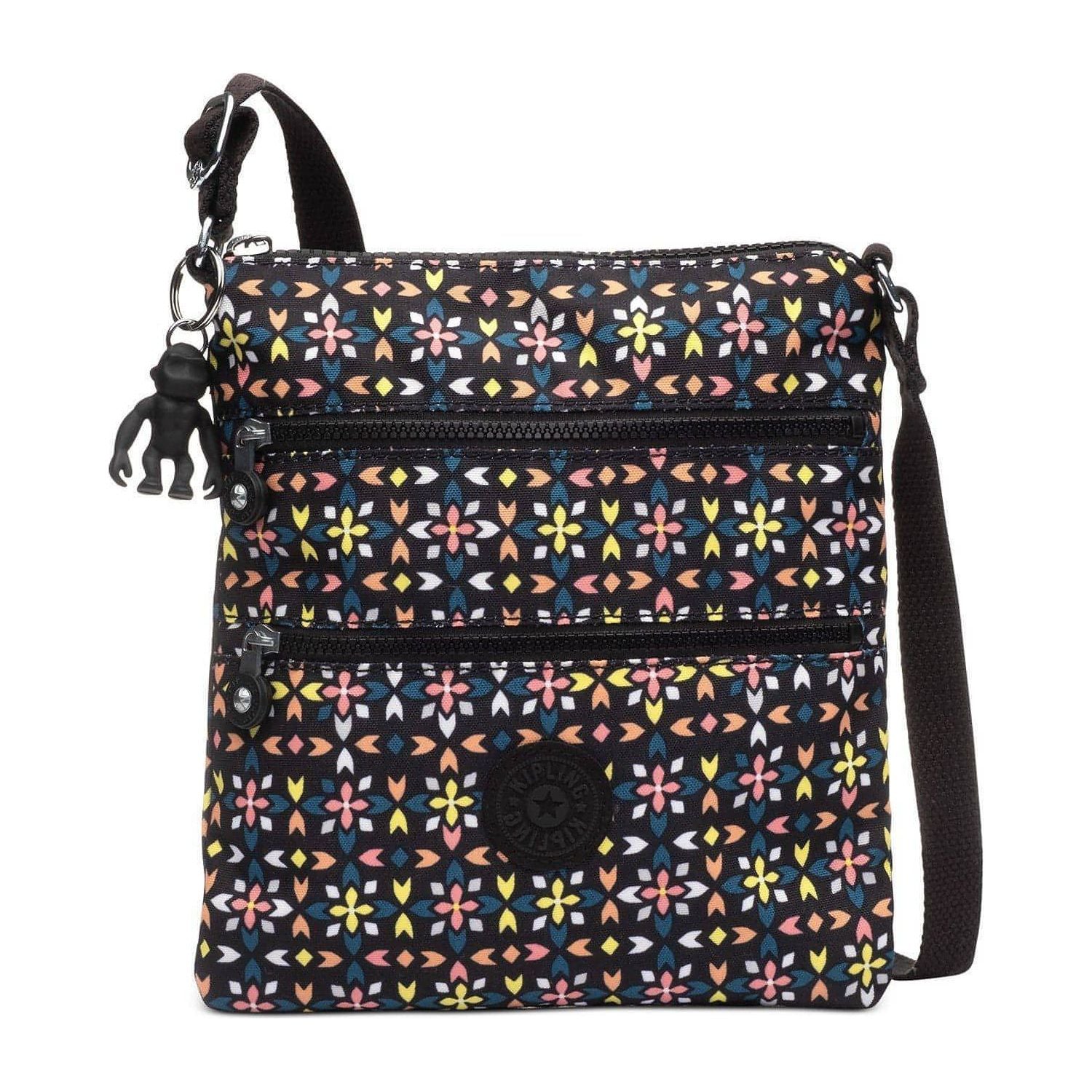 Kipling Keiko Crossbody Bag (Floral Mozzaic/Silver) - Brandat Outlet, Women's Handbags Outlet ,Handbags Online Outlet | Brands Outlet | Brandat Outlet | Designer Handbags Online |