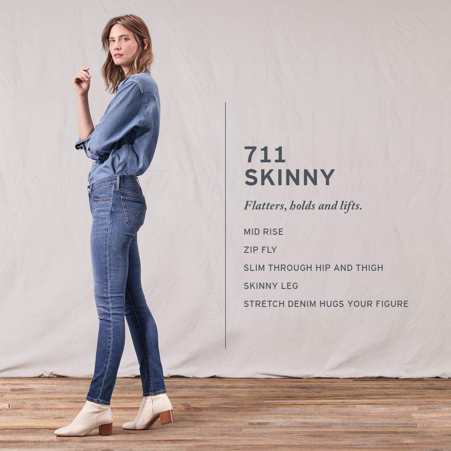 Levi's 711 shop skinny jeans