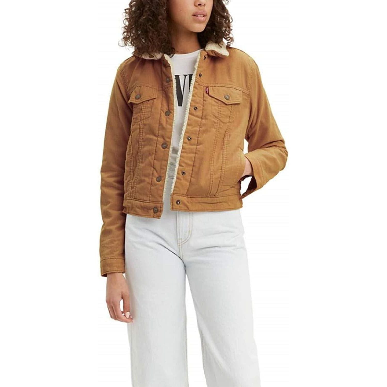 Levi's Women's Original Sherpa Trucker Jacket Jacket Size 10 (Medium) - Brandat Outlet