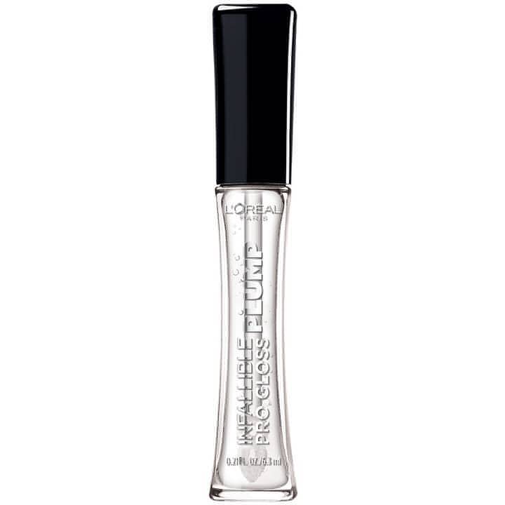 L'Oreal Paris Infallible Pro Gloss Plump Lip Gloss with Hyaluronic Acid, Long Lasting Plumping Shine, Lips Look Instantly Fuller and More Plump, Mirror, 6ml