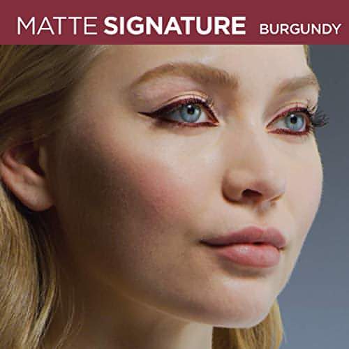 L'Oreal Paris Makeup Matte Signature Liquid Dip Eyeliner, Waterproof, Precise and Easy Application, All Day Wear, Vivid Matte Finish, Burgundy, 0.07 fl; Oz.