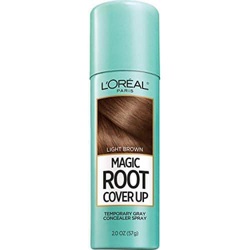 LOreal Professional Magic Root Cover Up Temporary Grey Concealer Spray Hair Colour, Light Brown, 57 gm