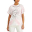 Love Tribe Juniors' Cotton Celestial Dreamer-Graphic T-Shirt Baby Pink Cloud (Size Small) - Brandat Outlet