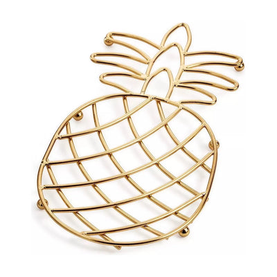 Martha Stewart Collection Pineapple Trivet, Gold
