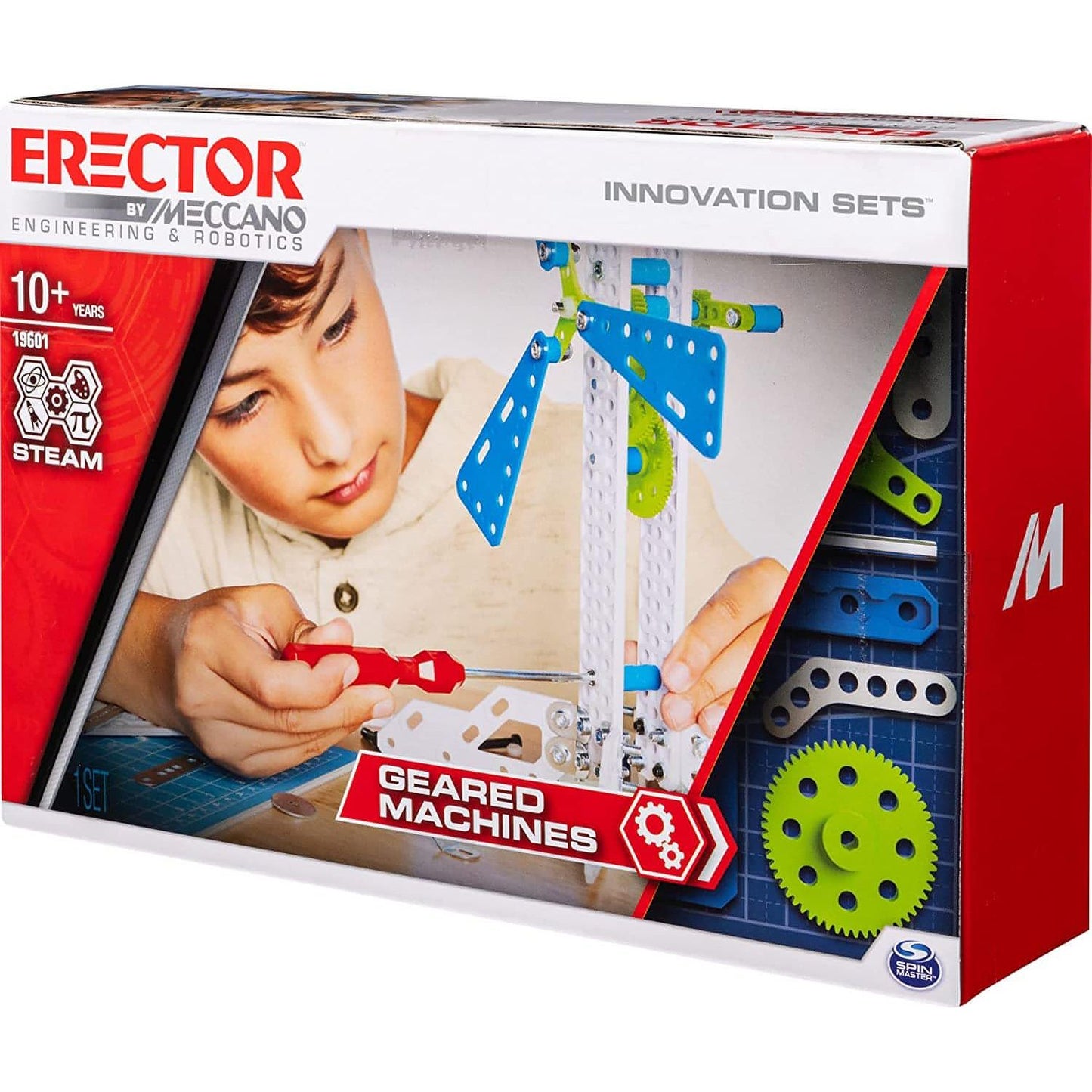 Meccano Erector by Geared Machines S.T.E.A.M. Building Kit with Moving Parts - Brandat Outlet