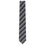 Men's Tie - Alfani Mens Pierrard Stripe Tie , Black, Size: OS