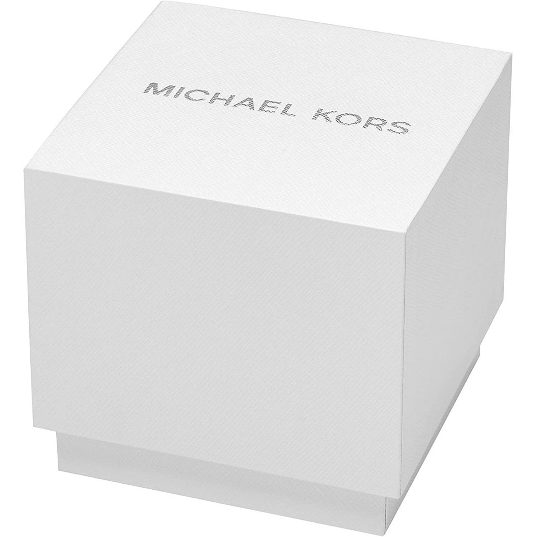Michael Kors Watch Unisex- Slim Runway Gold Tone Black Dial 44mm (MK3478)