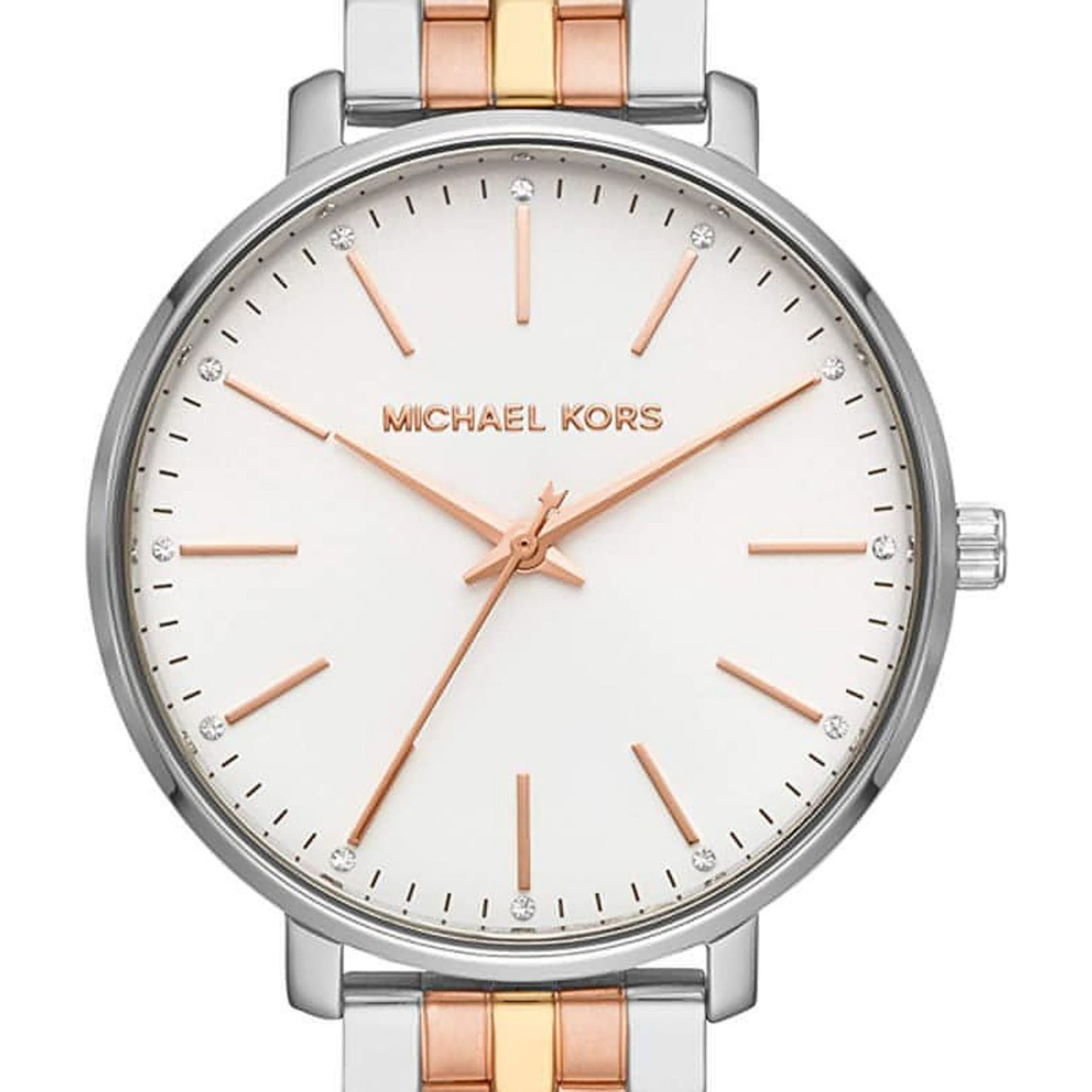 Michael Kors Women's Watch - Pyper Three-hand Tri-Tone Stainless Steel Watch 38mm (MK3901)