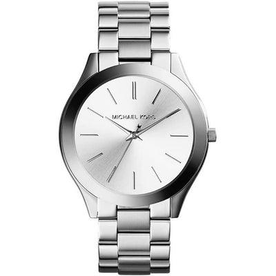 Michael Kors Women's Watch - Slim Runway Three-Hand Stainless Steel Quartz 42mm (MK3178)