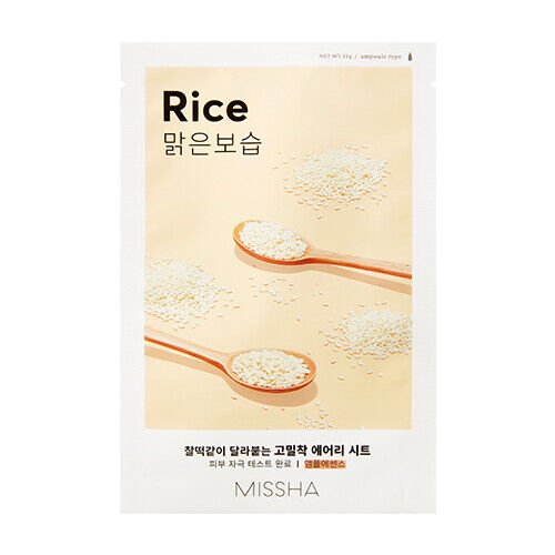 Missha-Missha Airy Fit Sheet Mask, Rice - Brandat Outlet