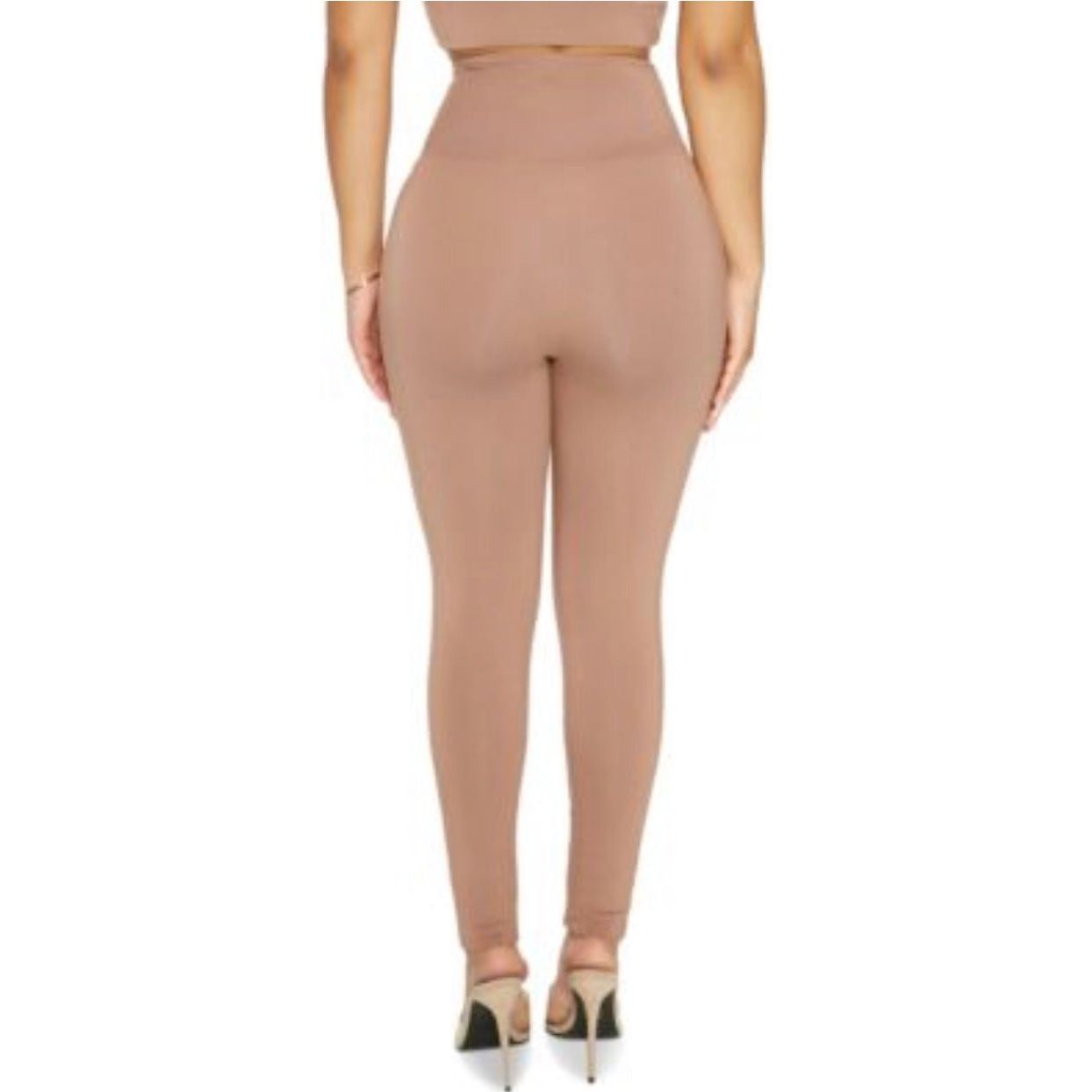 Naked Wardrobe The NW Wide Waistband Leggings - Coco - (Size Small) - Brandat Outlet