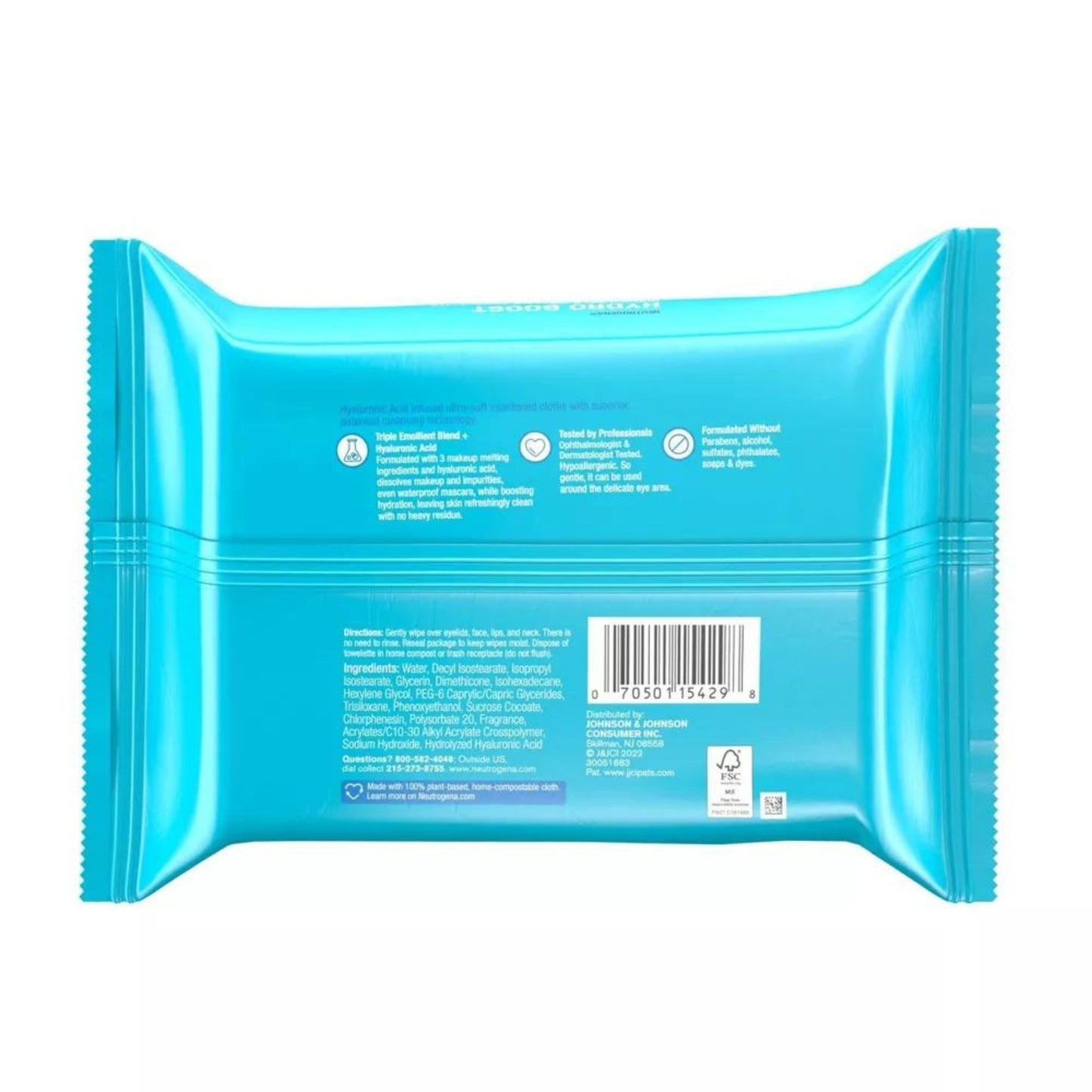 Neutrogena Hydroboost Cleansing Wipes (25 wipes)