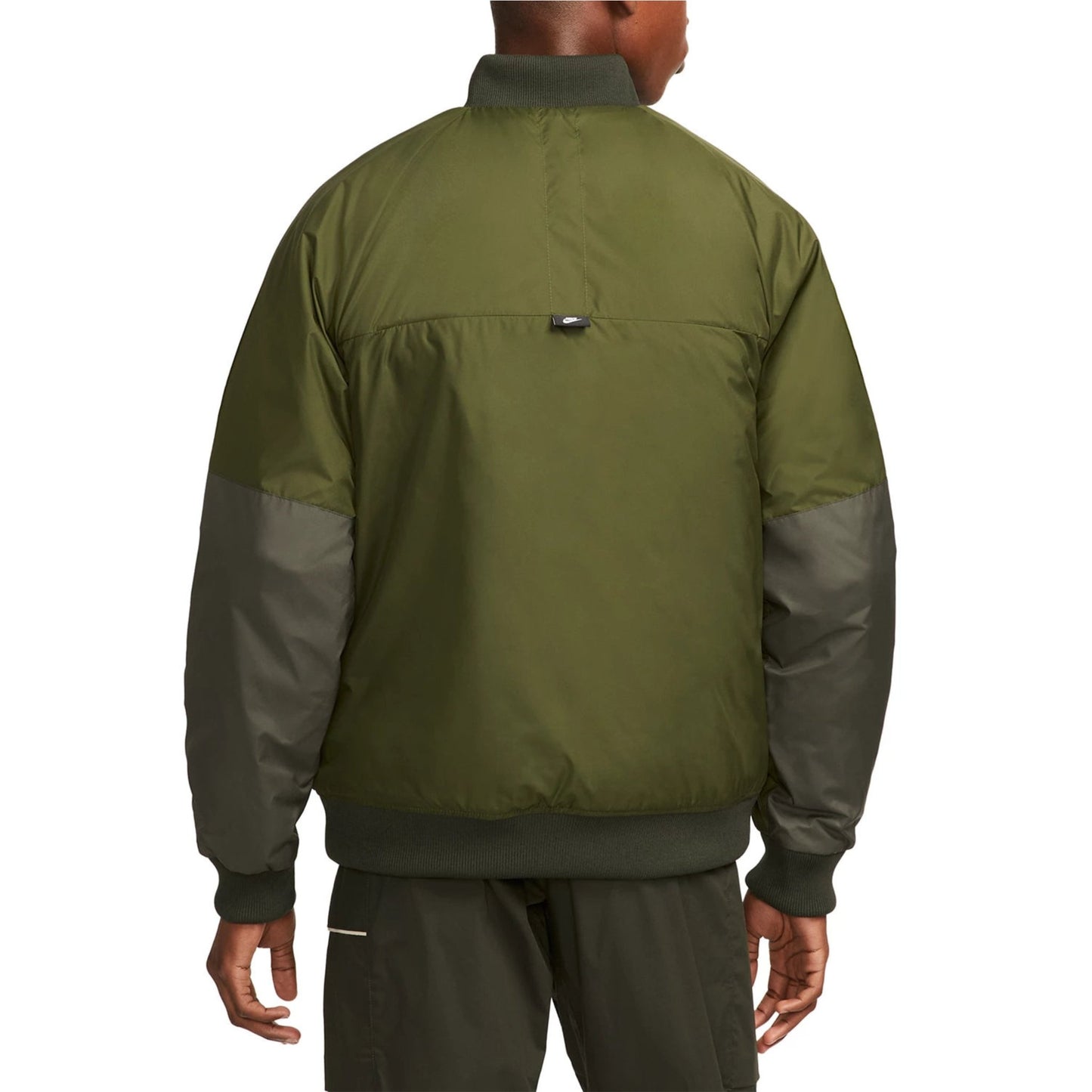Nike Mens Therma-FIT Reversible Bomber Jacket, Green
