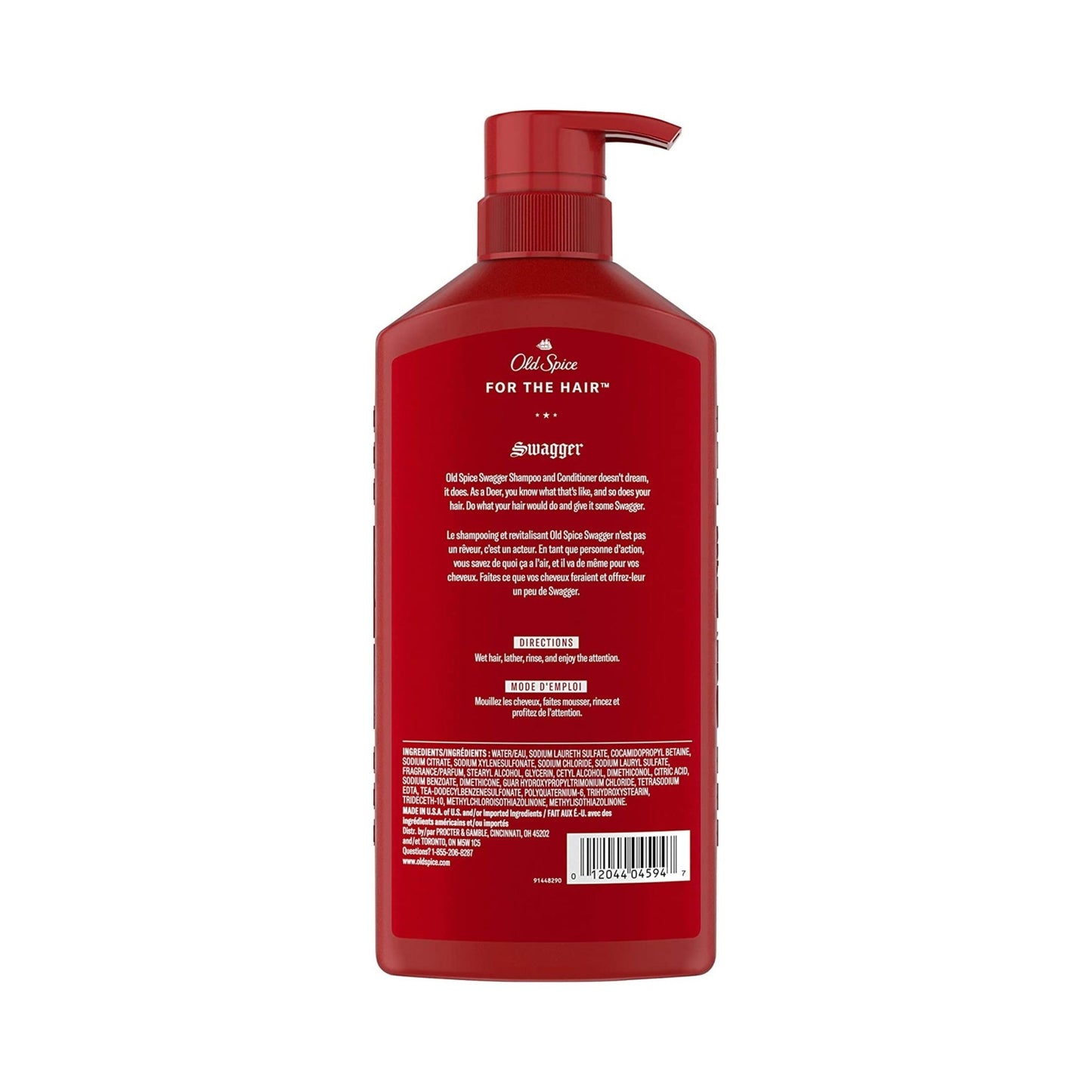 Old Spice Swagger 2in1 Shampoo & Conditioner for Men (650mL)