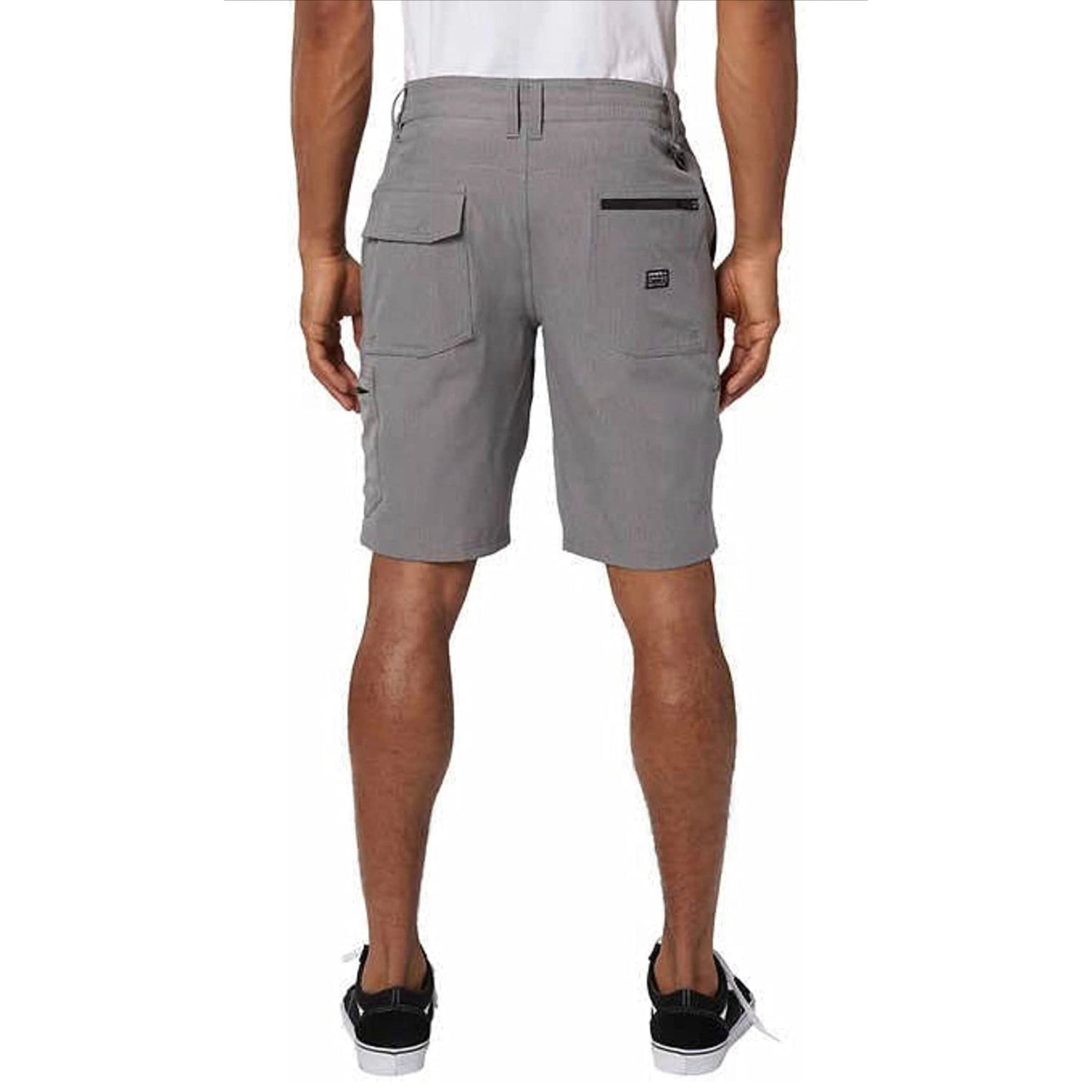O'Neill Men's Hybrid Cargo Short, 20 Inch Outseam, Charcoal Gray / Curl