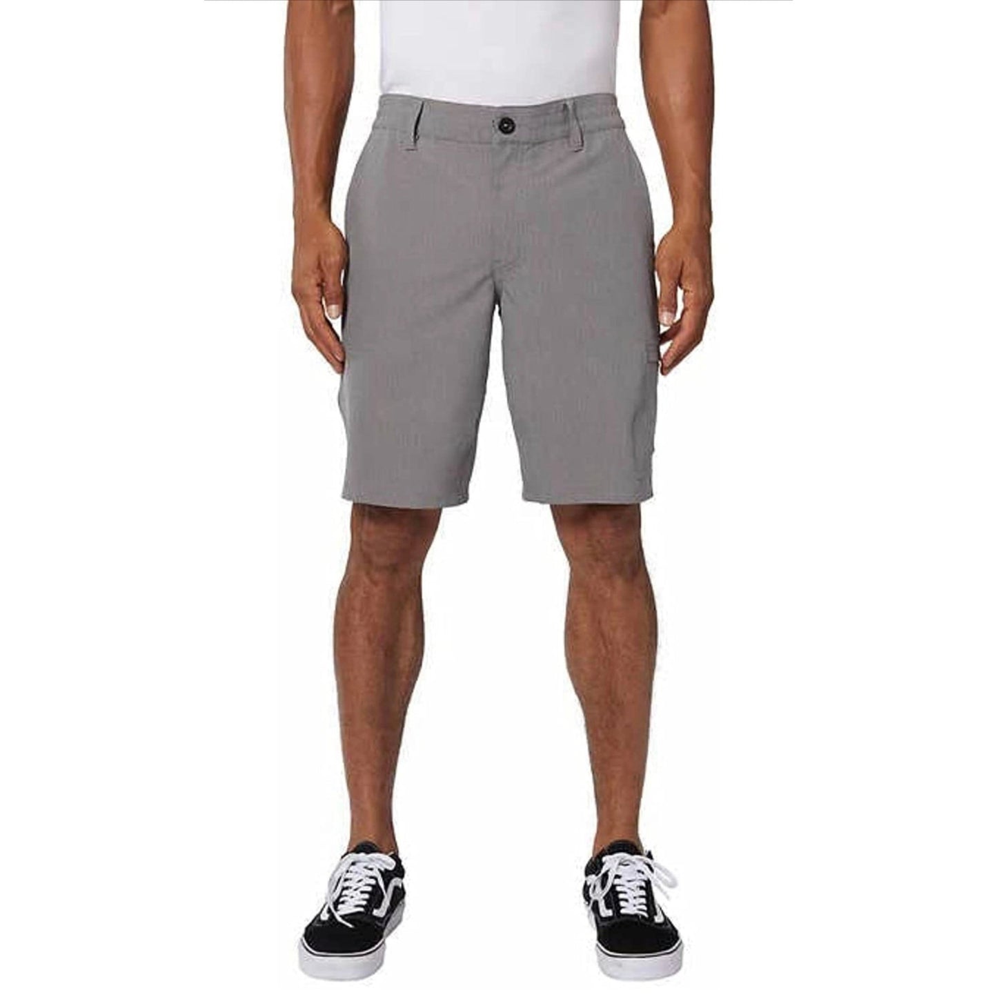 O'Neill Men's Hybrid Cargo Short, 20 Inch Outseam, Charcoal Gray / Curl