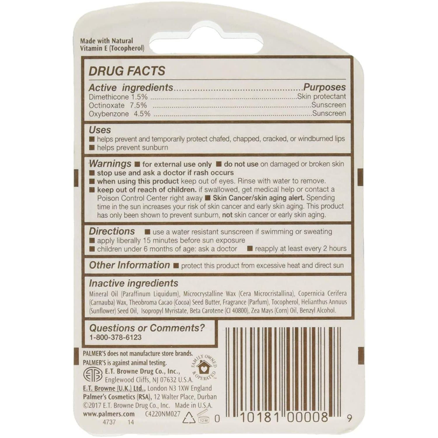 Palmer's Cocoa Butter Formula Lip Balm - Brandat Outlet