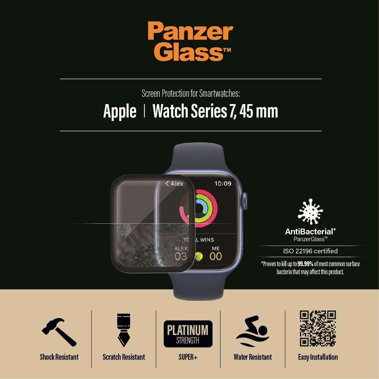 PanzerGlass™ Apple Watch 7, 45mm