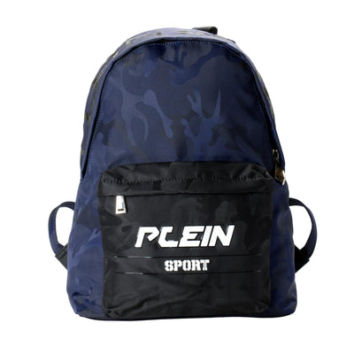 Plein Sport Unisex Military Print Navy "ZAINO EASTPAK" Backpack - Brandat Outlet
