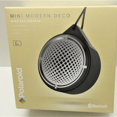 Polaroid Bluetooth Mini Modern Deco Wireless Speaker (black)