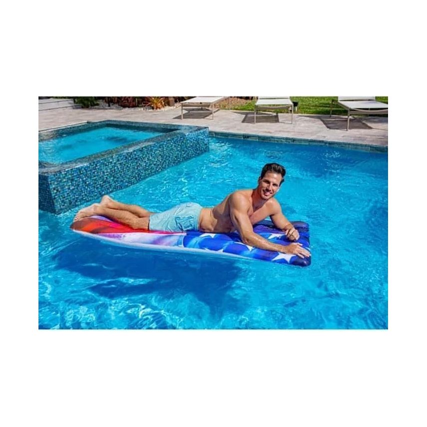 PoolCandy Stars & Stripes Deluxe Pool Raft - Brandat Outlet
